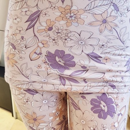 모달번아웃 나염 여성 반팔내복