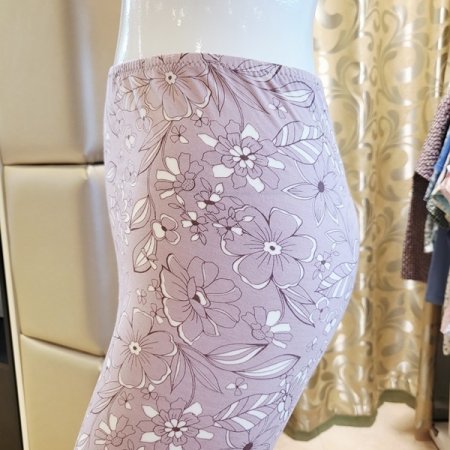 여성 부드러운 모달번아웃 내복바지