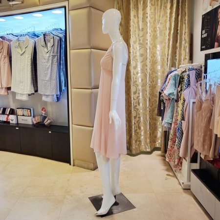 A라인 경량 쉬폰 풀슬립