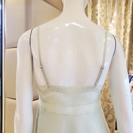 시스루 올오버레이스 풀슬립