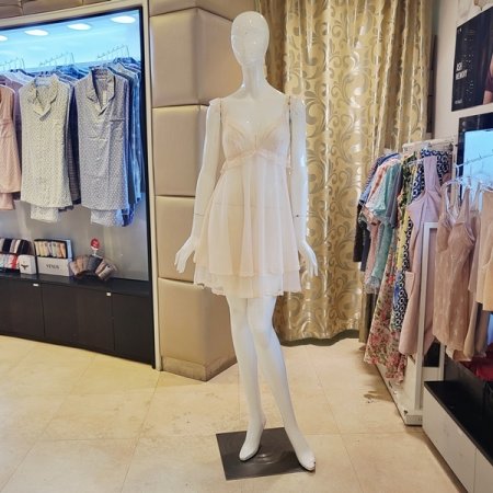 러블리 시스루 망사 숏 슬립