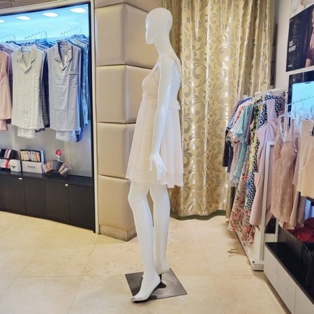 러블리 시스루 망사 숏 슬립