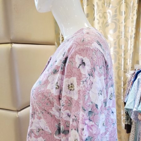 화사한 꽃프린트 모달폴리 원피스홈웨어