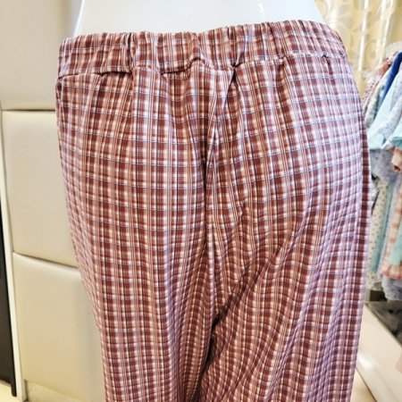 포근 코트나기모체크 여성홈웨어바지