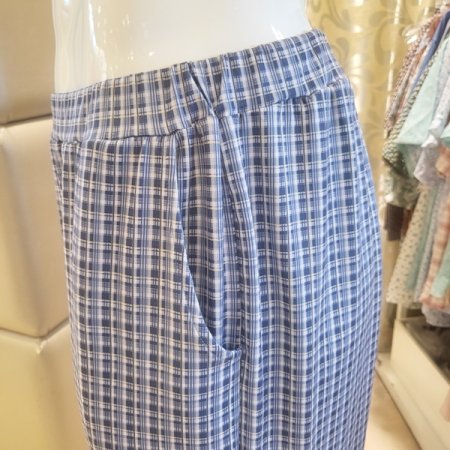 포근 코트나기모체크 남성홈웨어바지