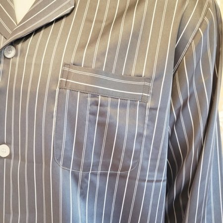 심플 스트라이프 실크필 남성잠옷세트