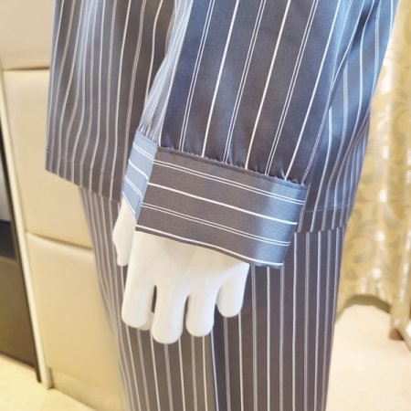 심플 스트라이프 실크필 남성잠옷세트