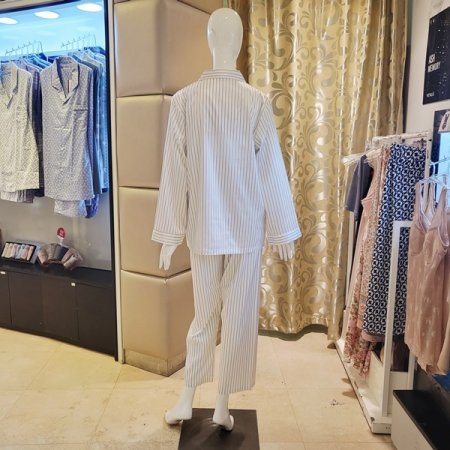 스트라이프 실크필 여성 파자마세트