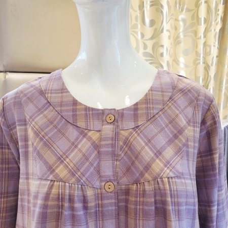 커플 긴팔긴바지 체크 잠옷세트