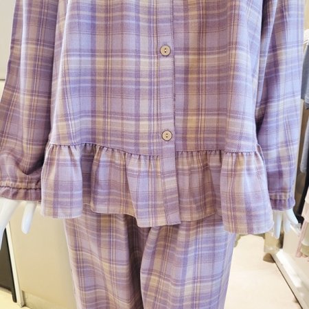 커플 긴팔긴바지 체크 잠옷세트