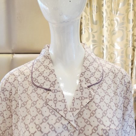 고급 초경량 체인나염 여성파자마