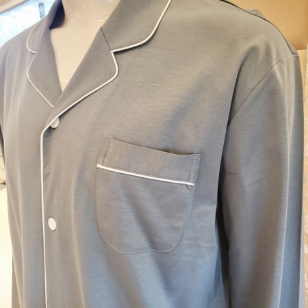 고급 면 실크 커플 파자마세트