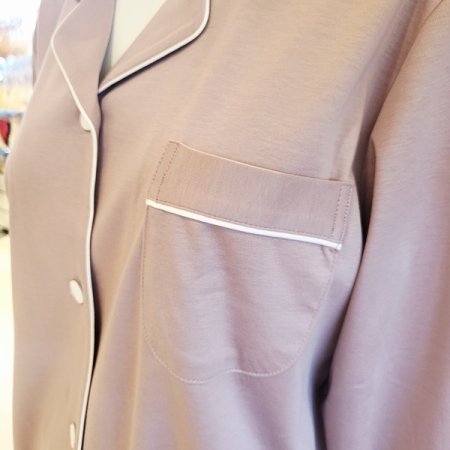 고급 면 실크 커플 파자마세트