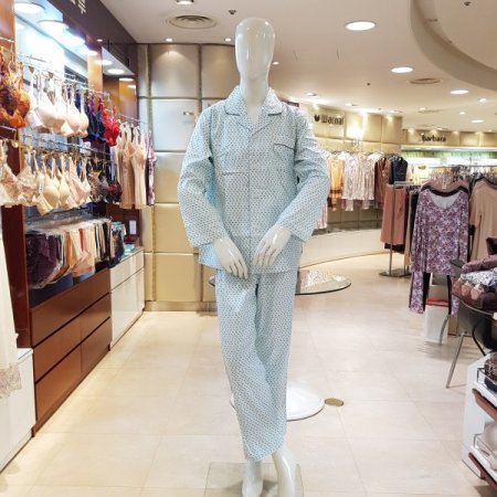 면70수 리본프린트 남성잠옷