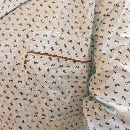 면70수 리본프린트 남성잠옷