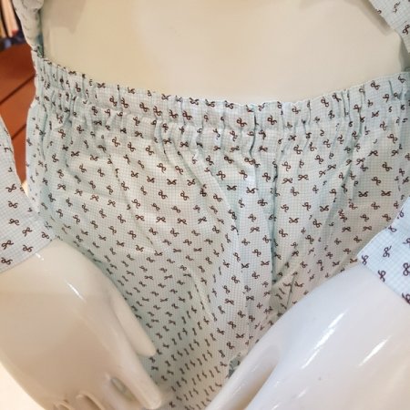 면70수 리본프린트 남성잠옷