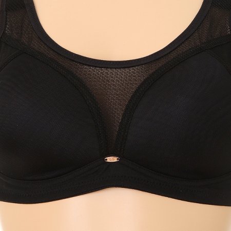 C컵 노와이어몰드 스포츠브라 BK