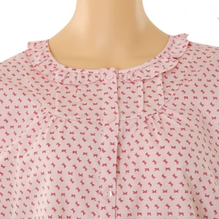 포켓 리본프린트 여성잠옷 RD