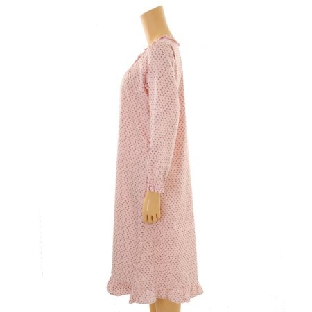 면70수 리본프린트 원피스잠옷 RD