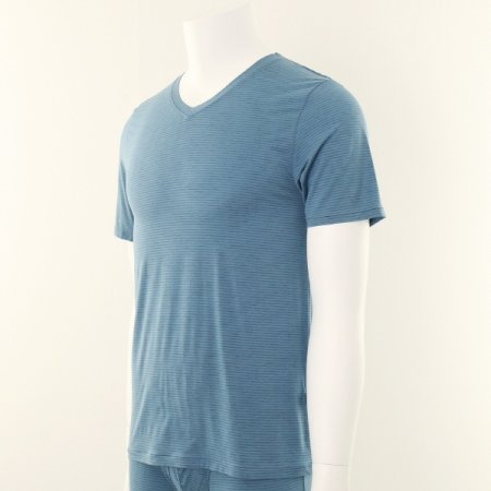 마이크로모달 스트라이프 반팔런닝