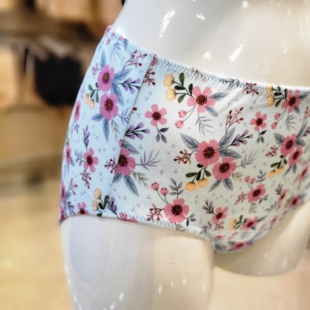 면50수 꽃프린트 팬티 BU
