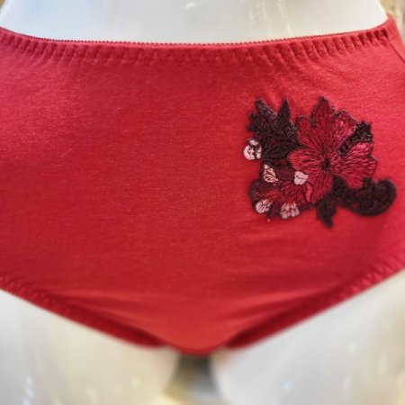 꽃포인트 면라이오셀 팬티 RD