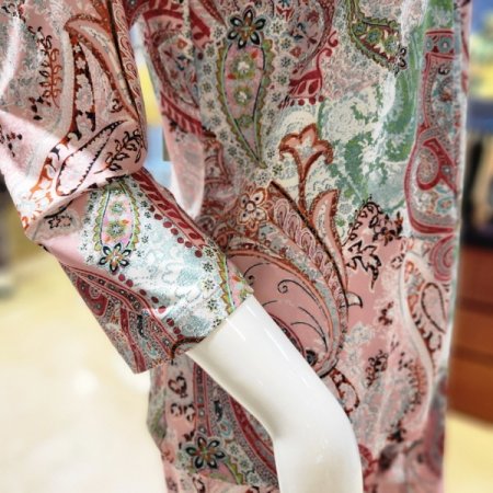 폴리 페이즐리나염 이지웨어상하