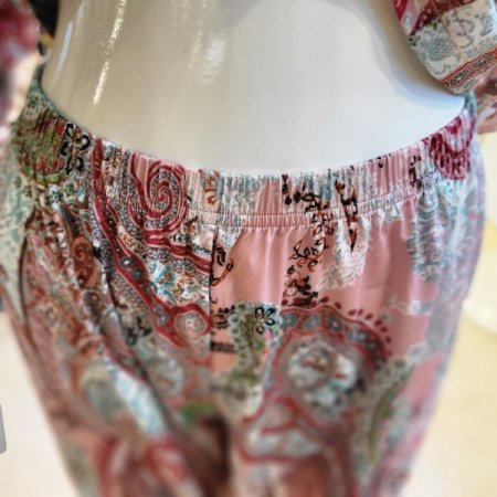 폴리 페이즐리나염 이지웨어상하