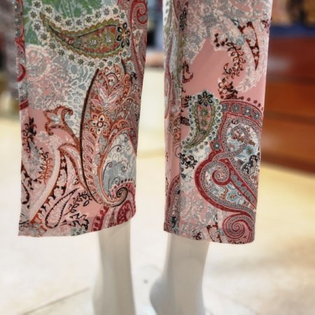 폴리 페이즐리나염 이지웨어상하