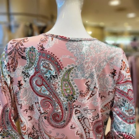 폴리 페이즐리나염 이지웨어 원피스