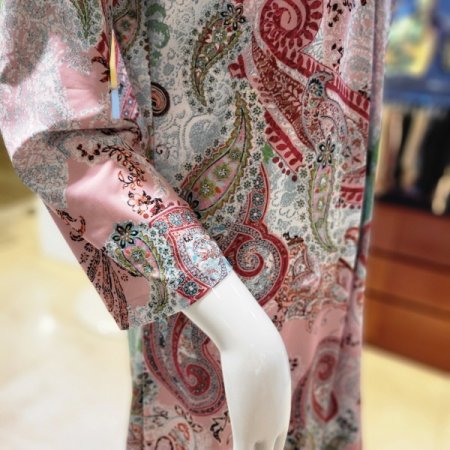 폴리 페이즐리나염 이지웨어 원피스