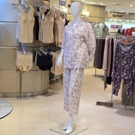 샤무즈 쉬폰 꽃나염 여성잠옷