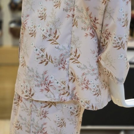 샤무즈 쉬폰 꽃나염 여성잠옷