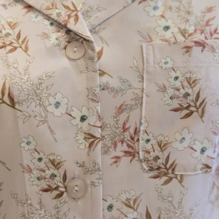 샤무즈 쉬폰 꽃나염 커플잠옷