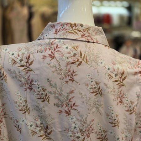 샤무즈 쉬폰 꽃나염 커플잠옷