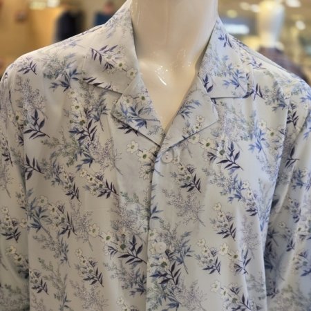 샤무즈 쉬폰 꽃나염 커플잠옷