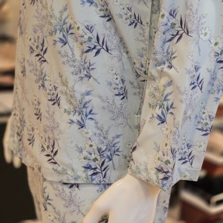 샤무즈 쉬폰 꽃나염 커플잠옷