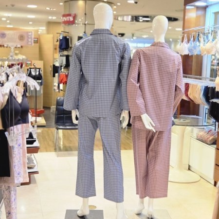 남여 커플 면200수 샬루트 잠옷