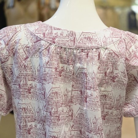 풍경프린트 원피스잠옷