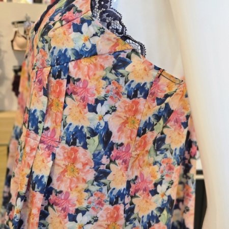 쉬폰 프린트 풀슬립