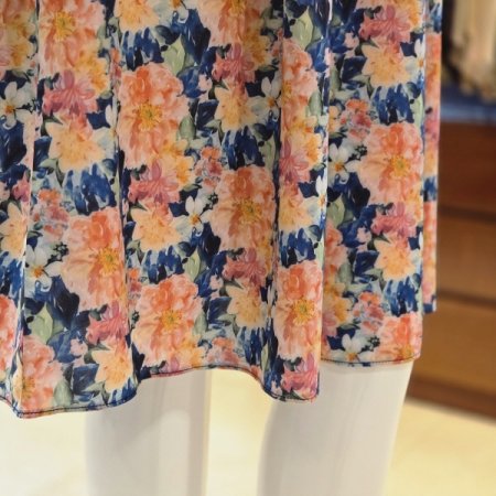 쉬폰 프린트 풀슬립