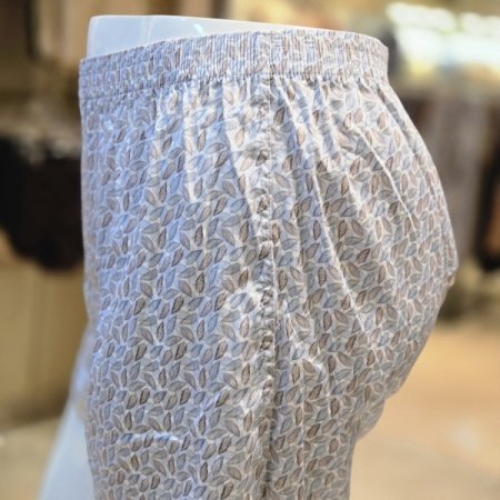 죽섬유 나뭇잎 프린트 트렁크