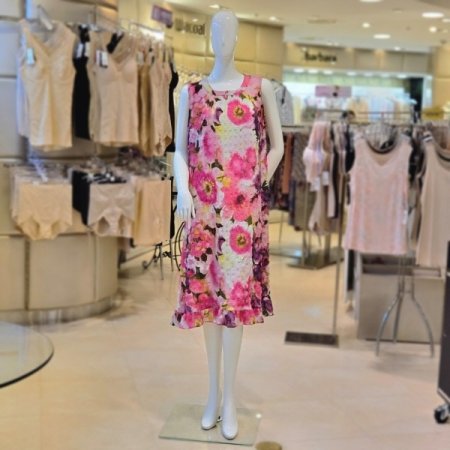 수채화꽃나염 요루 원피스