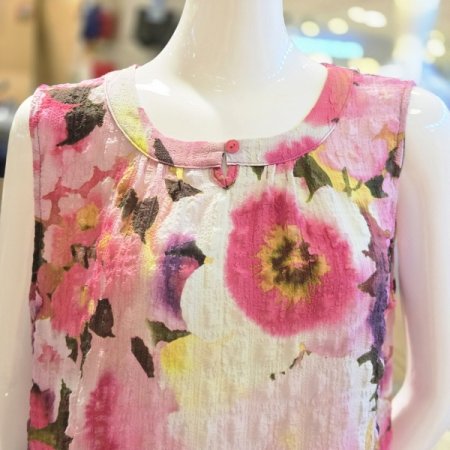 수채화꽃나염 요루 원피스