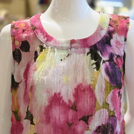 PK수채화꽃나염 이지웨어상하