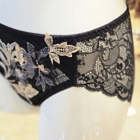 샬루트0456세트 S팬티BK