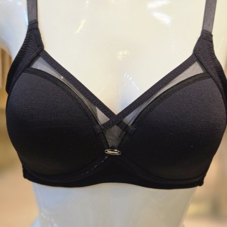 인견 노와이어 몰드브라팬티BK