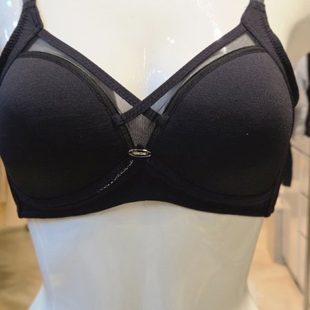 C컵인견 노와이어 몰드브라팬티BK