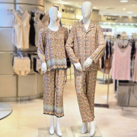 그린보더포인트 커플잠옷