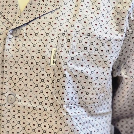 80수 하트사각나염 커플잠옷